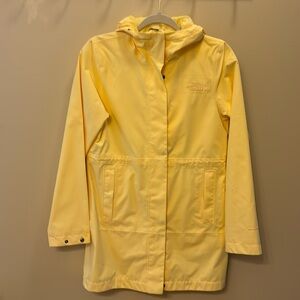The North Face extra long raincoat. Yellow - XS